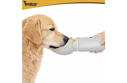 Sticlă pliabilă cu bol - sticlă de călătorie pentru apă 550 ml