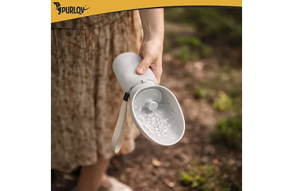 Sticlă pliabilă cu bol - sticlă de călătorie pentru apă 550 ml