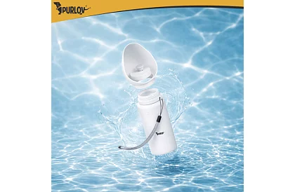 Sticlă pliabilă cu bol - sticlă de călătorie pentru apă 550 ml