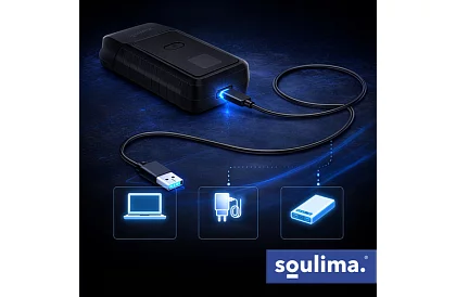 Rasoir électrique pour barbe avec écran LED - USB-C, 2 lames, 2 couteaux, étui