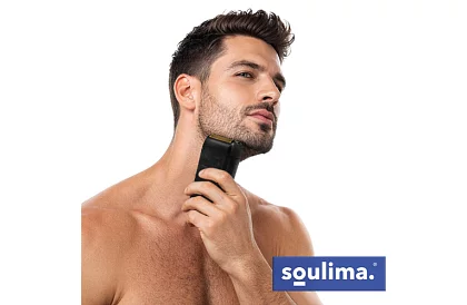 Rasoir électrique pour barbe avec écran LED - USB-C, 2 lames, 2 couteaux, étui