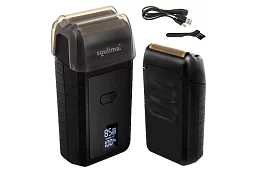 Rasoir électrique pour barbe avec écran LED - USB-C, 2 lames, 2 couteaux, étui