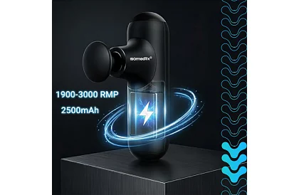 Pistolă de masaj compactă 5 moduri - Reîncărcabilă 2 x 2500 mAh