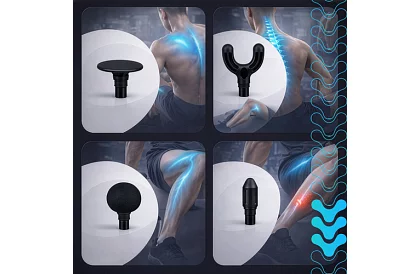 Pistolă de masaj compactă 5 moduri - Reîncărcabilă 2 x 2500 mAh