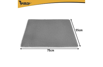 Saltea pentru litiera pisicii care reține murdăria 75 x 55 cm - gri