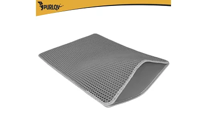 Saltea pentru litiera pisicii care reține murdăria 75 x 55 cm - gri