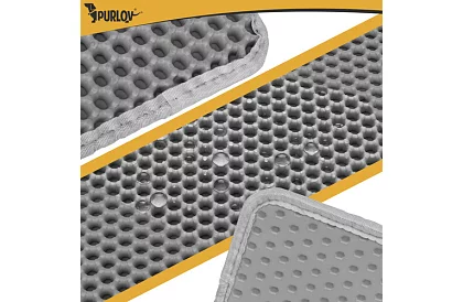 Saltea pentru litiera pisicii care reține murdăria 75 x 55 cm - gri