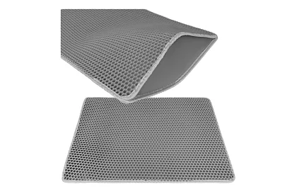 Saltea pentru litiera pisicii care reține murdăria 75 x 55 cm - gri