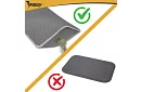 Saltea pentru litiera pisicii care reține murdăria 75 x 55 cm - gri