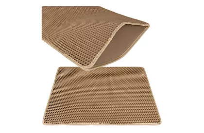 Culoar pentru litiera pisicii care reține murdăria 75 x 55 cm – bej