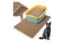 Culoar pentru litiera pisicii care reține murdăria 75 x 55 cm – bej