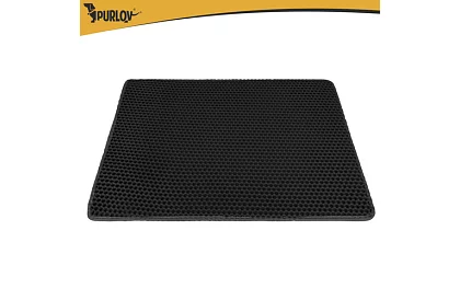 Saltea pentru toaletă pentru pisici, reținând murdăria 75 x 55 cm - negru