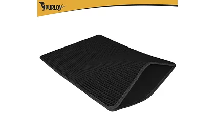 Saltea pentru toaletă pentru pisici, reținând murdăria 75 x 55 cm - negru