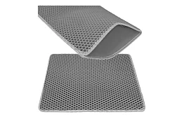 Saltea pentru litiera pisicii care reține murdăria 60 x 45 cm – gri