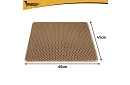 Culoar pentru litiera pisicii care reține murdăria 60 x 45 cm – bej