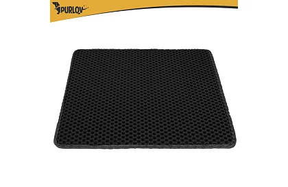 Culoar pentru litiera pisicii care reține murdăria 60 x 45 cm – negru