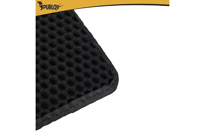 Culoar pentru litiera pisicii care reține murdăria 60 x 45 cm – negru