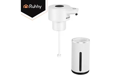 Dispenser automat de săpun LCD fără contact 420 ml - alb