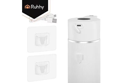 Dispenser automat de săpun LCD fără contact 420 ml - alb