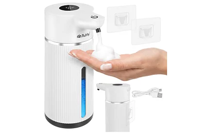 Dispenser automat de săpun LCD fără contact 420 ml - alb