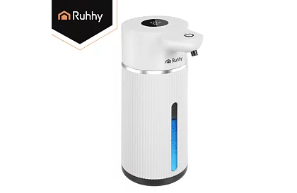 Dispenser automat de săpun LCD fără contact 420 ml - alb