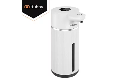 Dispenser automat de săpun LCD fără contact 420 ml - alb