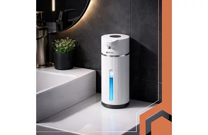 Dispenser automat de săpun LCD fără contact 420 ml - alb