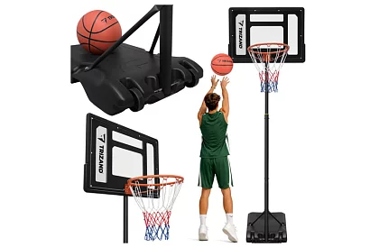Coș de baschet 150-259 cm + minge - ajustabil, liber stând
