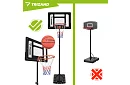 Coș de baschet 150-259 cm + minge - ajustabil, liber stând