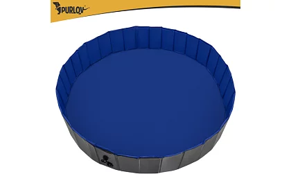 Piscină pliabilă pentru câini 600 l - 160 x 30 cm