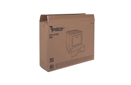 Toaletă închisă pentru pisici 50×36×38 cm cu sertar și lopată