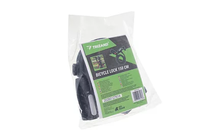 Lacăt de oțel pentru bicicletă 150 cm, cablu de 12 mm grosime