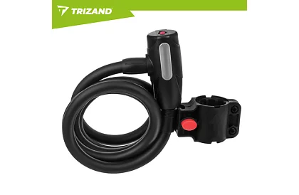 Lacăt de oțel pentru bicicletă 150 cm, cablu de 12 mm grosime