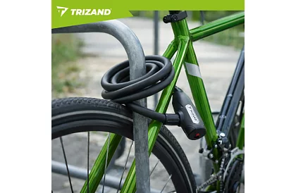 Lacăt de oțel pentru bicicletă 150 cm, cablu de 12 mm grosime