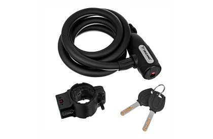 Lacăt de oțel pentru bicicletă 150 cm, cablu de 12 mm grosime