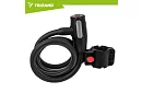 Lacăt de oțel pentru bicicletă 150 cm, cablu de 12 mm grosime