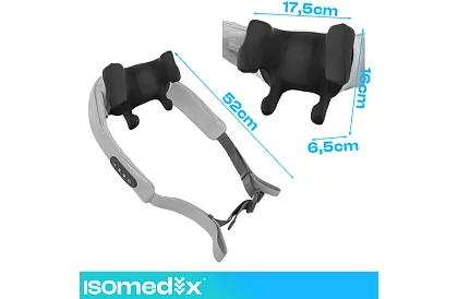 Dispozitiv de masaj wireless pentru gât cu încălzire - Shiatsu 22,2 W