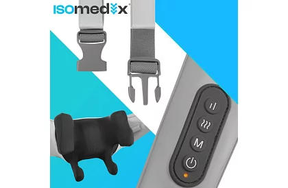 Dispozitiv de masaj wireless pentru gât cu încălzire - Shiatsu 22,2 W