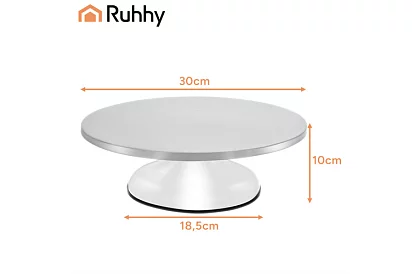 Suport metalic rotativ - farfurie pentru torturi 30 cm