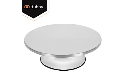 Suport metalic rotativ - farfurie pentru torturi 30 cm