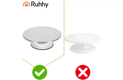 Suport metalic rotativ - farfurie pentru torturi 30 cm