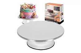 Suport metalic rotativ - farfurie pentru torturi 30 cm