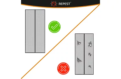 Plasă magnetică pentru uși 100 x 210 cm - plasă de țânțari neagră pentru uși