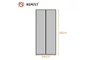 Plasă magnetică pentru uși 100 x 210 cm - plasă de țânțari neagră pentru uși