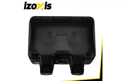 Priza de exterior dublă rezistentă la apă cu clapetă - IP66, 230V, 16A