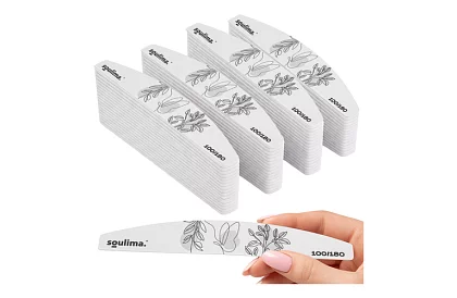 Pilă subțire pentru unghii 100/180 - Set de 100 de bucăți