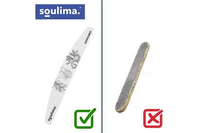 Pilă subțire pentru unghii 100/180 - Set de 100 de bucăți