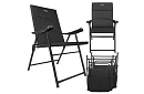Scaun de camping pliabil cu brațe -  2 bucăți