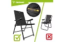 Scaun de camping pliabil cu brațe -  2 bucăți