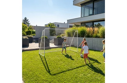 Poarta de fotbal metalică 213x150x90 cm